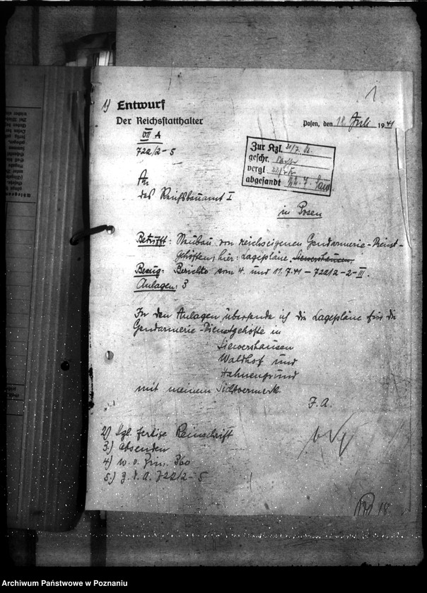 Obraz 5 z jednostki "Gendarmerie - Posen - Gehöfte"