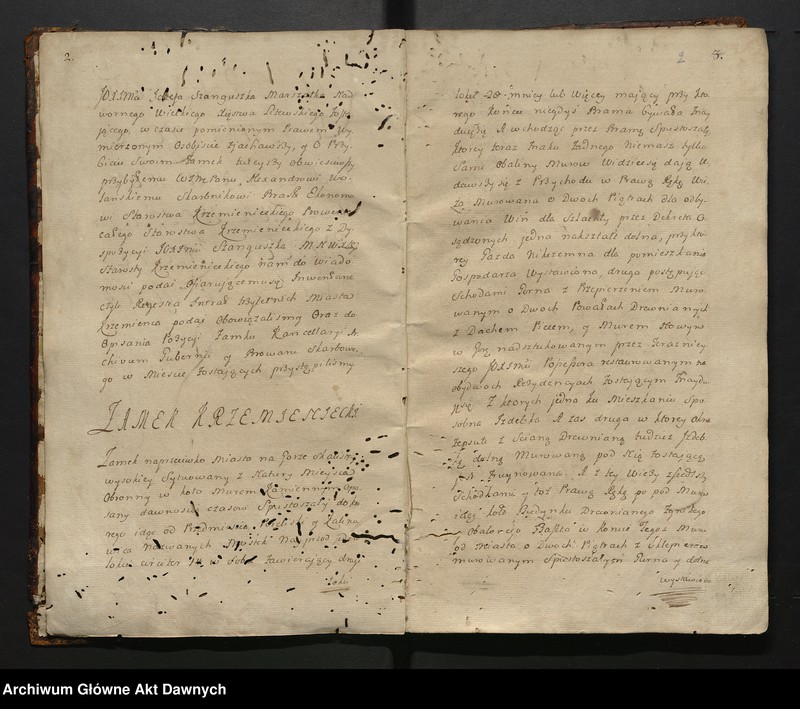 image.from.unit.number "Lustracja Starostw y Krolewszczyzn w wojewodztwie wołyńskim powiecie krzemienieckim leżących."