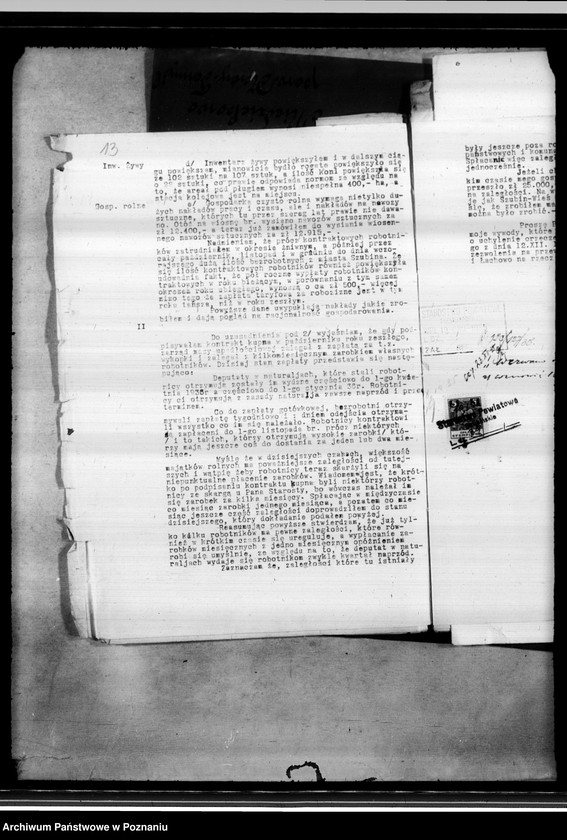 Obraz 17 z jednostki "/Sprawy przewłaszczenia nieruchomości Szubin wieś powiatu szubińskiego na rzecz J. Łubińskiego własność Elzy Rosen"