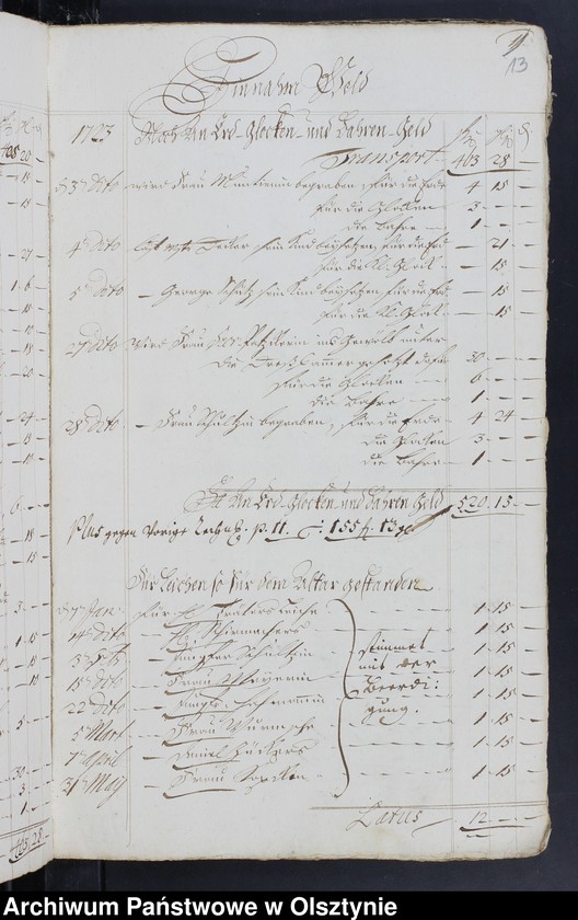 image.from.unit.number "Kirchen Rechnung über Einnahme und Ausgabe"