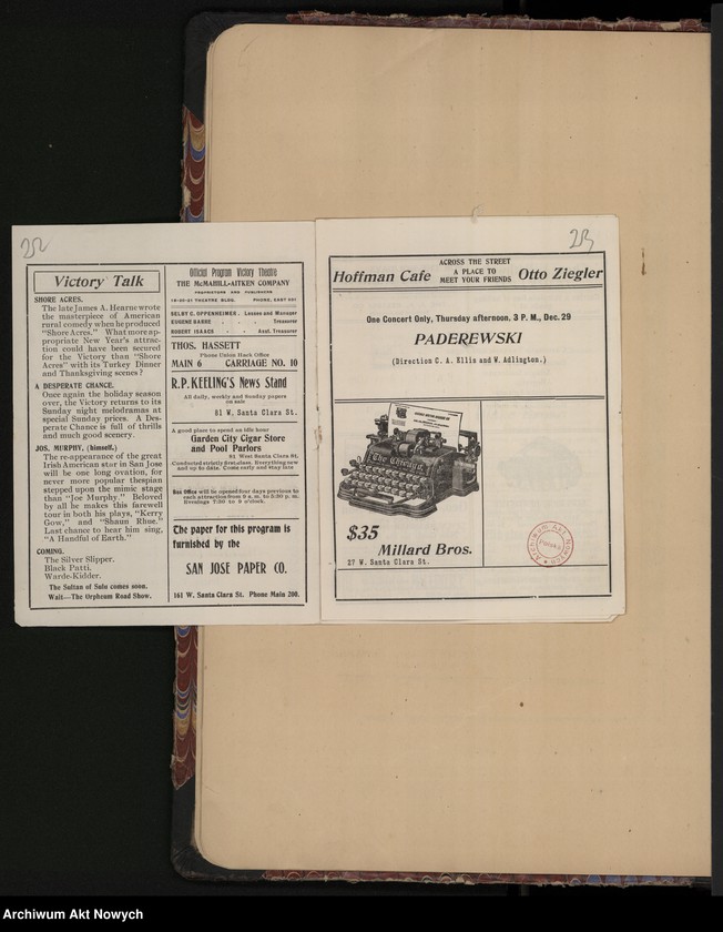 image.from.unit.number "Amérigue (Programy koncertów w czasie tourneé w Stanach Zjednoczonych i Australii)"