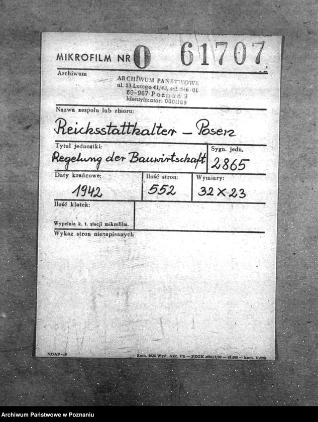 Obraz 2 z jednostki "Regelung der Bauwirtschaft"