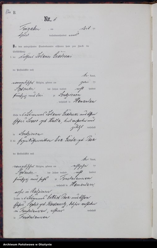 image.from.unit.number "Heiraths-Haupt-Register Nr 1 - 23"