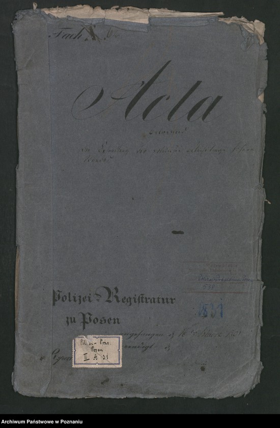 Obraz 2 z jednostki "A. betr. die Behandlung der polnischen Flüchtlinge höheren Standes"