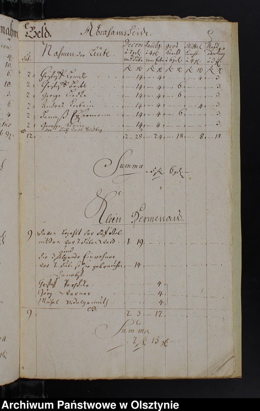 image.from.unit.number "Jahr Rechnung der Silberbachschen Kirchen"