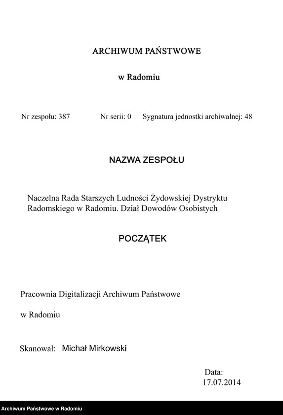 image.from.unit.number "[Wnioski o wydanie dowodów osobistych oraz nie odebrane dowody Grynszpan - Gutman Hercyk]"