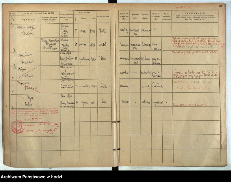 Obraz 19 z jednostki "[Księga ludności stałej m. Łodzi guberni piotrkowskiej nr domu 463-469]"