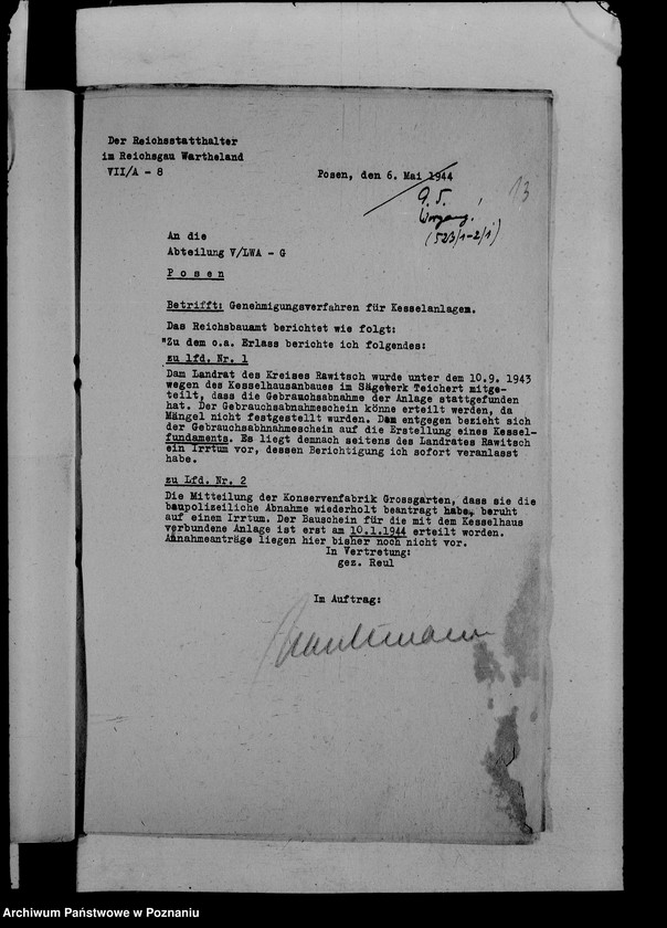 Obraz 17 z jednostki "Handels- und Gewerbeaufsicht"