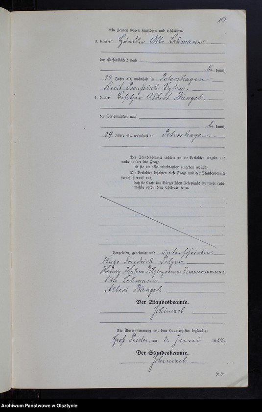 image.from.unit.number "Heiraths-Neben-Register Nr 1 - 14 [ Księga małżeństw - wtóropis ]"