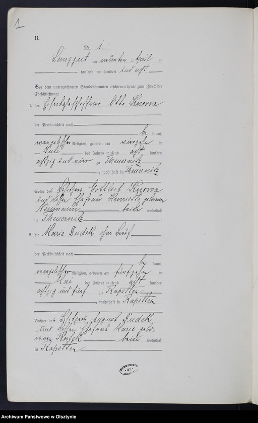 image.from.unit.number "Heirats-Neben-Register Nr 1 - 9"