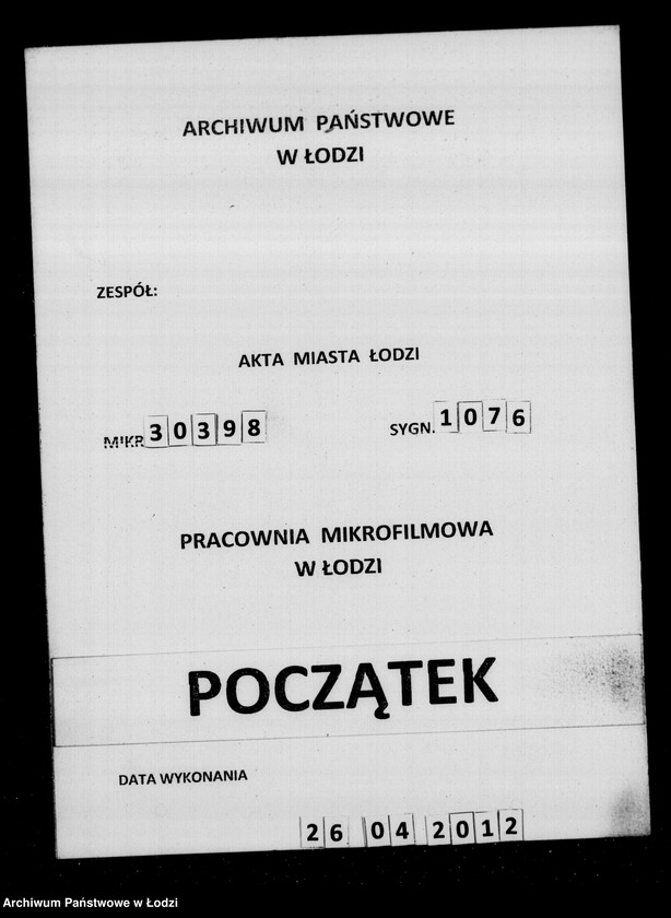 Obraz 1 z jednostki "j. w . nad nieletnimi Antonim, Marianną, rozyną, Matyldą, Gustawem rodzeństwem Bergman po zmarłym Józefie Bergman"