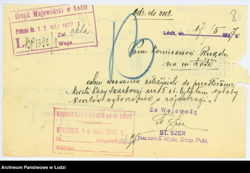 Obraz 11 z jednostki "Tow. Szerzenia Pracy Zawodowej wśród Kobiet Żydowskich "Praca" w Łodzi"