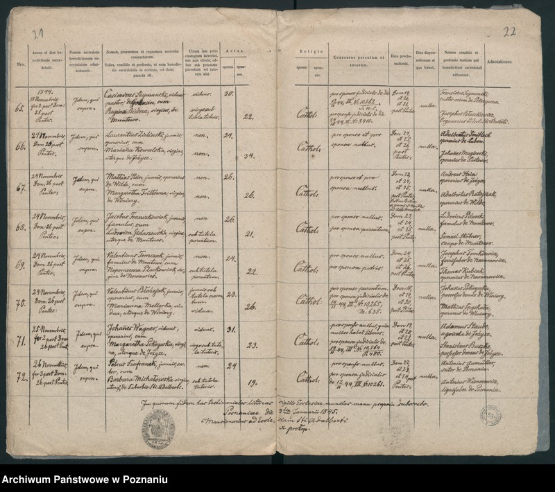Obraz 14 z jednostki "Księga małżeństw"