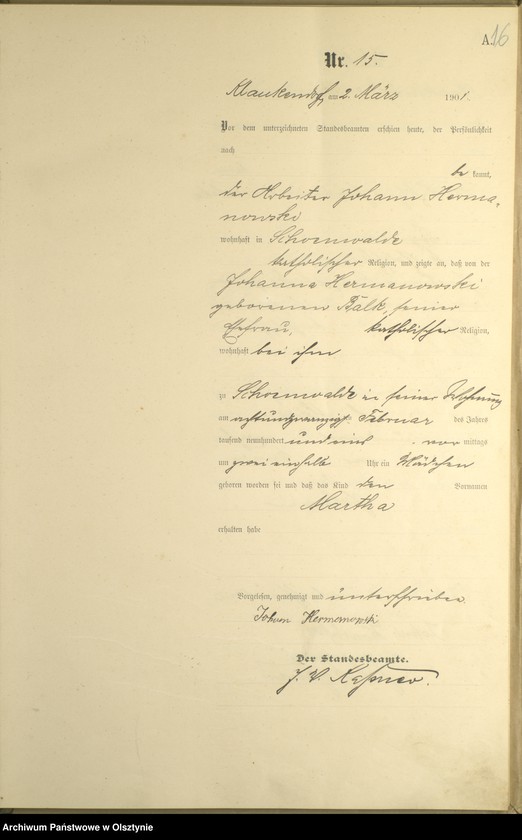 image.from.unit.number "Geburts-Haupt-Register Nr 1 - 104"