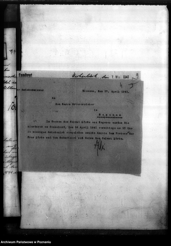 Obraz 7 z jednostki "Helmut Lörke aus Hagenan, Kreis Wongrowitz (Wągrowiec)"