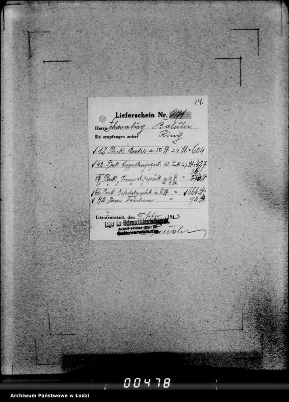 Obraz 18 z jednostki "346 Gefechtsgepäck m.Beutel u.Tornister 39 m.Auslieferung"