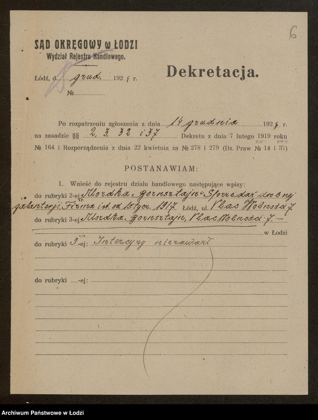 Obraz 8 z jednostki "Mordka Bornsztajn- sprzedaż drobnej galanterii"