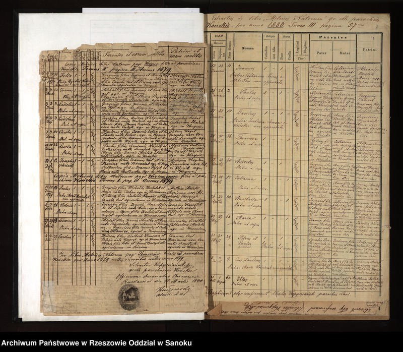 image.from.unit.number "Księga urodzeń, małżeństw, zgonów z miejscowości Końskie, Witryłów, Krzywe, Krzemienna, Temeszów"
