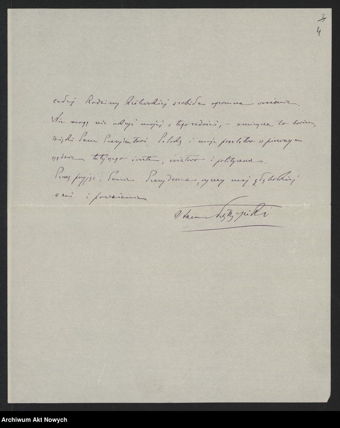 image.from.unit.number "Kętrzyński Stanisław (profesor, poseł RP w Holandii); Załączniki: a) telegram podpisany "Amitiés Polonaises"; b) kopia listu T. Du Monceau; L.4"