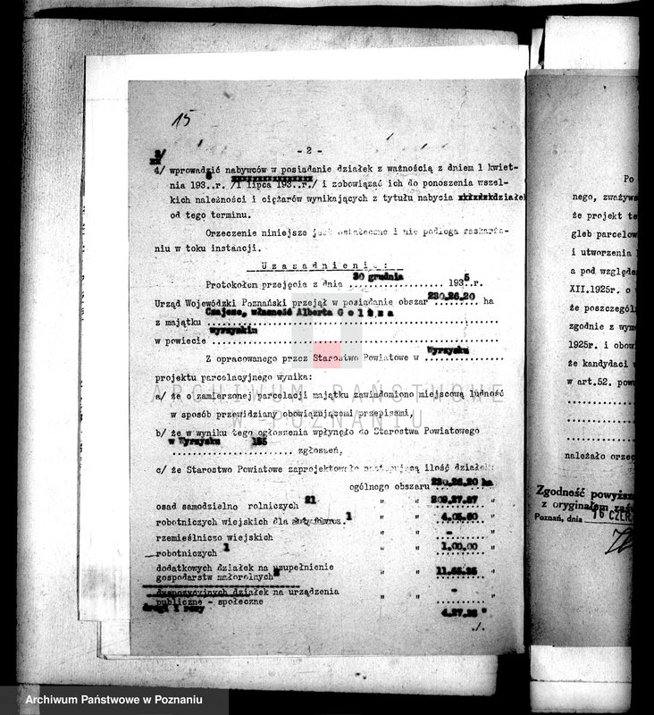 Obraz 19 z jednostki "Operat szacunkowy majątku Czajcze powiatu wyrzyskiego"