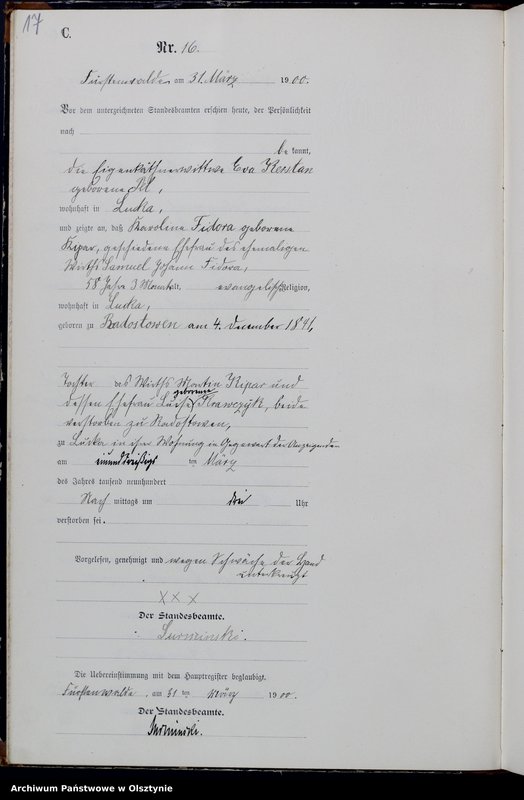 image.from.unit.number "Sterbe-Neben-Register Nr 1 - 69"
