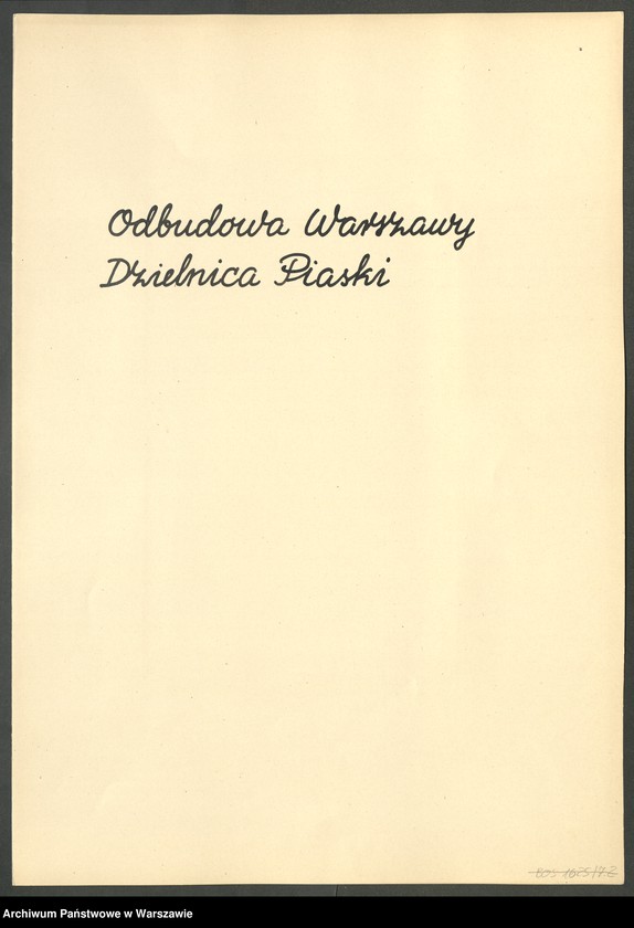 image.from.collection.number "Odbudowa Warszawy - Rejon dzielnicy Żoliborz - Piaski"