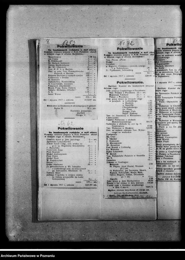 Obraz 13 z jednostki "Podziękowania w prasie za dary pieniężne dla bezdomnych Polaków. [Wycinki prasowe]"