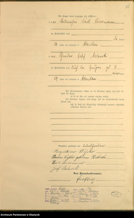 image.from.unit.number "Heiraths-Haupt-Register Nr 1 - 23"