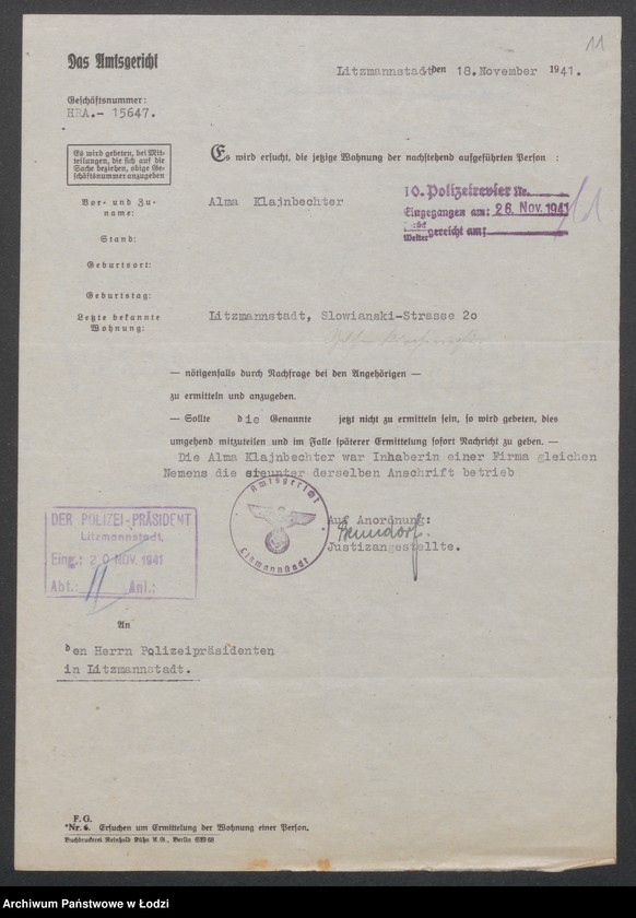 Obraz 13 z jednostki "Alma Kleinbechter - sklep spożywczy"