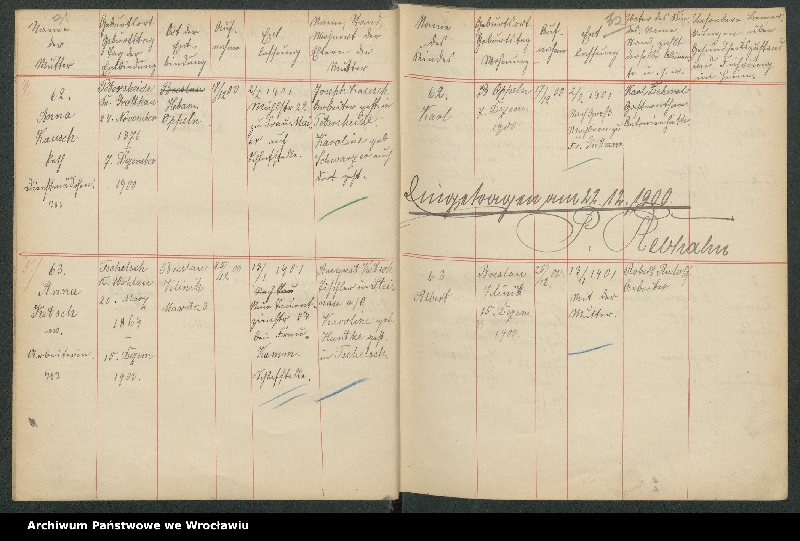 image.from.unit.number "Aufnahmebücher des früh. Kiserl. Kinderheims in Gräbschen"