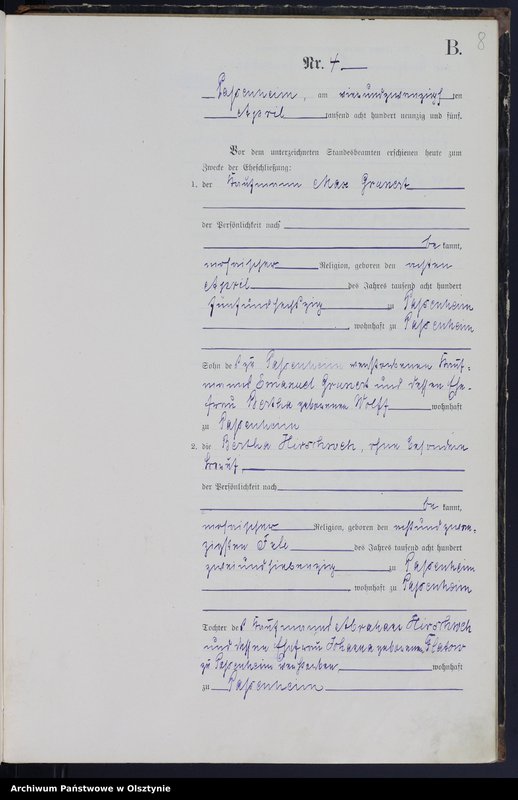 image.from.unit.number "Heiraths-Haupt-Register Nr 1 - 13"