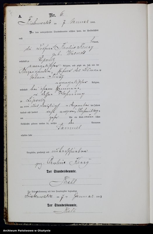 image.from.unit.number "Geburts-Neben-Register Nr 1 - 285"