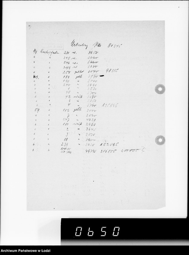 Obraz 7 z jednostki "Aufträge 10501- 10590"