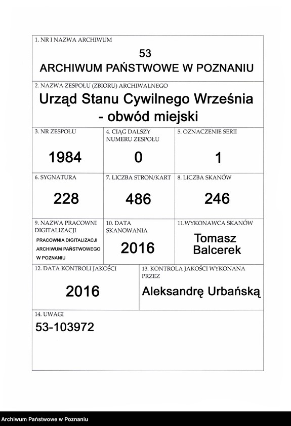 Obraz 1 z jednostki "[Rejestr główny urodzeń]"