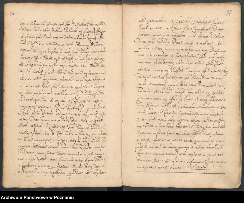 Obraz 20 z jednostki "Protocolon actorum officii consularis Posnaniensis."