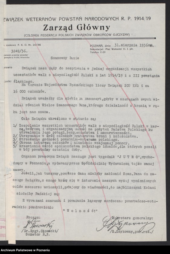 Obraz 9 z jednostki "Siedlce, powiat Wolsztyn - akta koła."