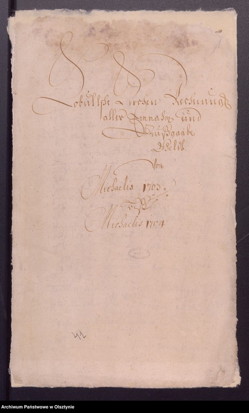 image.from.unit.number "Kobultensche Kirchen Rechnungaller Einnahme und Ausgabe Geld"