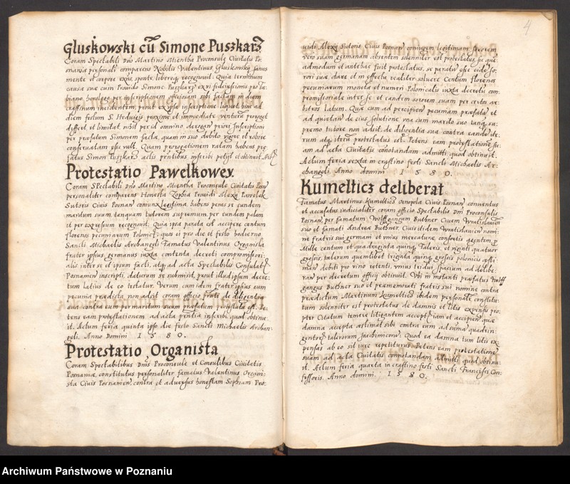 Obraz 8 z jednostki "Acta coram spectabilis consulatu Posnaniensi."