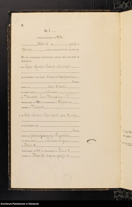 image.from.unit.number "Heiraths-Haupt-Register Nr 1 - 27 i 1 - 28"