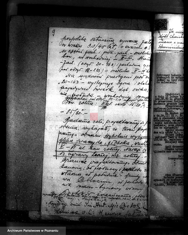 Obraz 13 z jednostki "Sprawa zmiany rodzaju użytkowania gruntów leśnych w majątku Chocim powiat turecki"