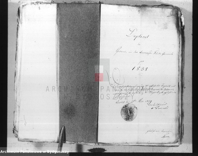 image.from.team "Akta metrykalne parafii rzymskokatolickiej w Leśnie, pow. Chojnice"