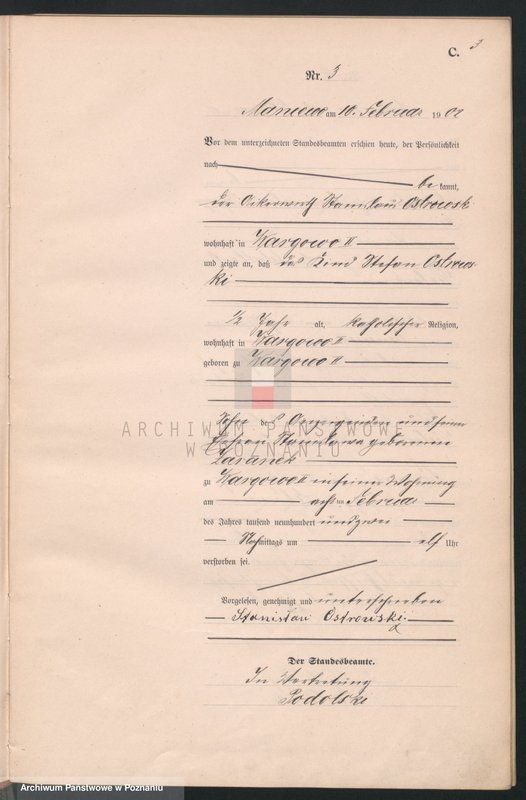 Obraz 6 z jednostki "Sterbe-Haupt-Register"