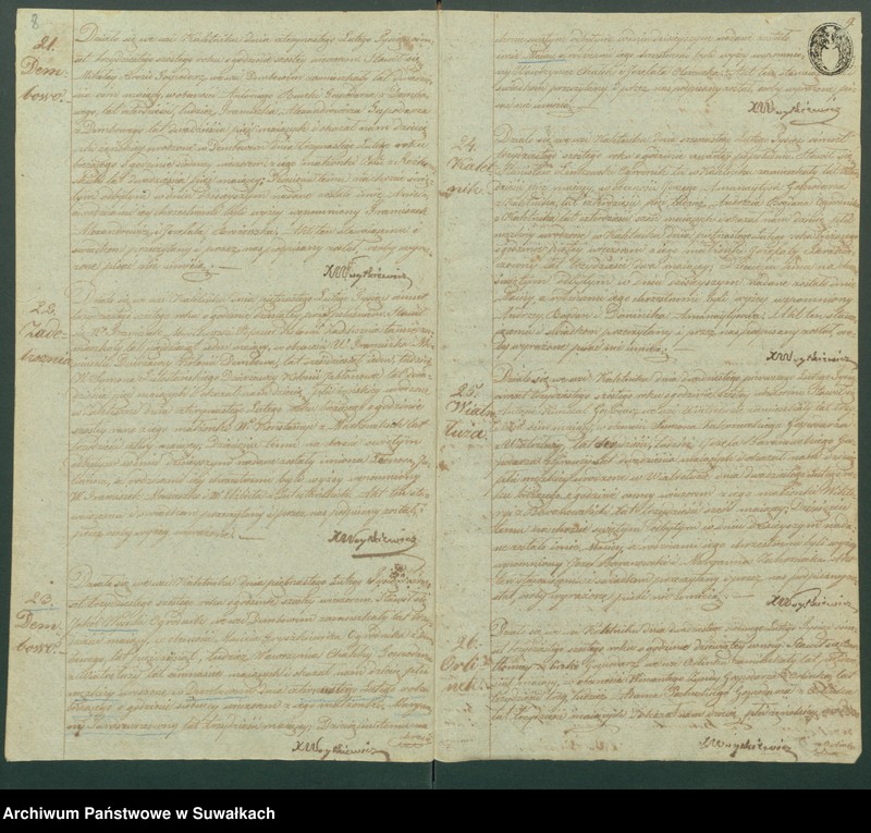 Obraz 7 z jednostki "Duplikat Aktów Urodzonych, Zaślubionych i Umarłych Parafii Kaletnickiey z Roku 1836"