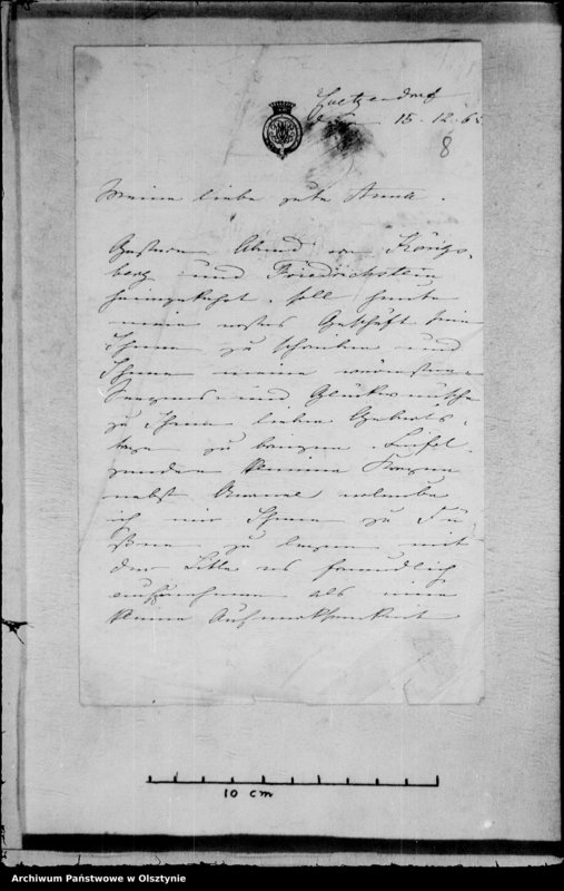 image.from.unit.number "/Marie Gfin v. Schlieben- Sanditten geb. v. Ploetz auf Goetzendorf an Anna Gfin Lehndorf geb. Hahn/"