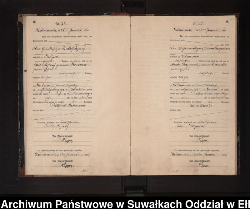 image.from.unit.number "Geburts-Neben-Register des Preussischen Standes-Amtes Widminnen Kreis Loetzen"