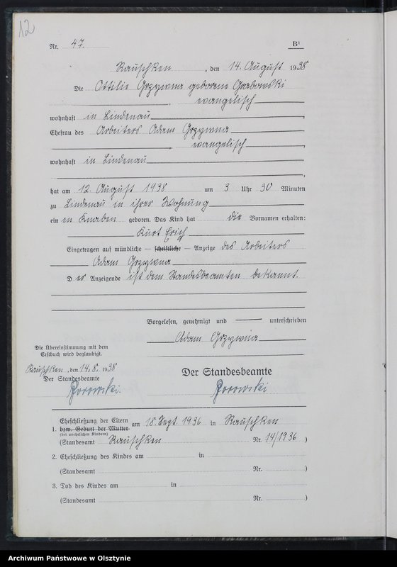 image.from.unit.number "Geburtenbuch Tom II, Nr 36 - 76"