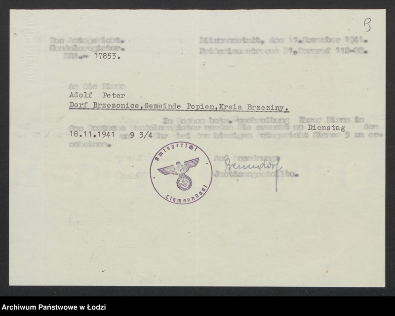 Obraz 11 z jednostki "Adolf Peter"