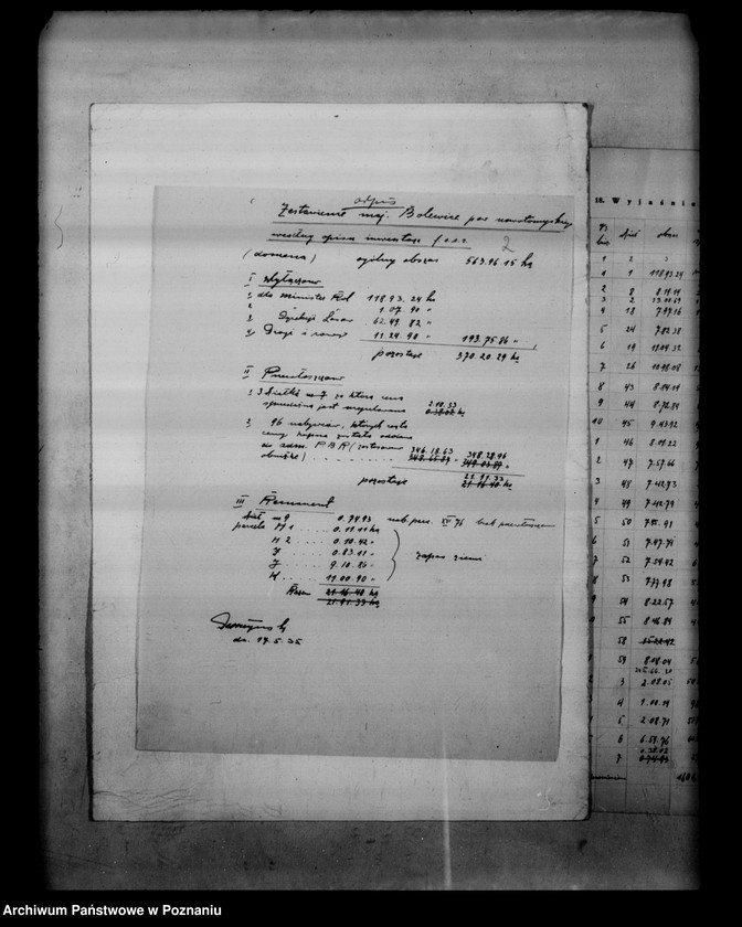 Obraz 6 z jednostki "/Fundusz obrotowy reformy rolnej i zestawienia/ powiaty nowotomyski i grodziski/"