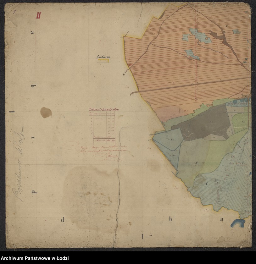 Obraz 2 z jednostki "Mappa dóbr Roszkowa Wola składających się z folwarku i wsi Ruszkowa Wola, Jeziorzec w powiecie rawskim ... położonych"
