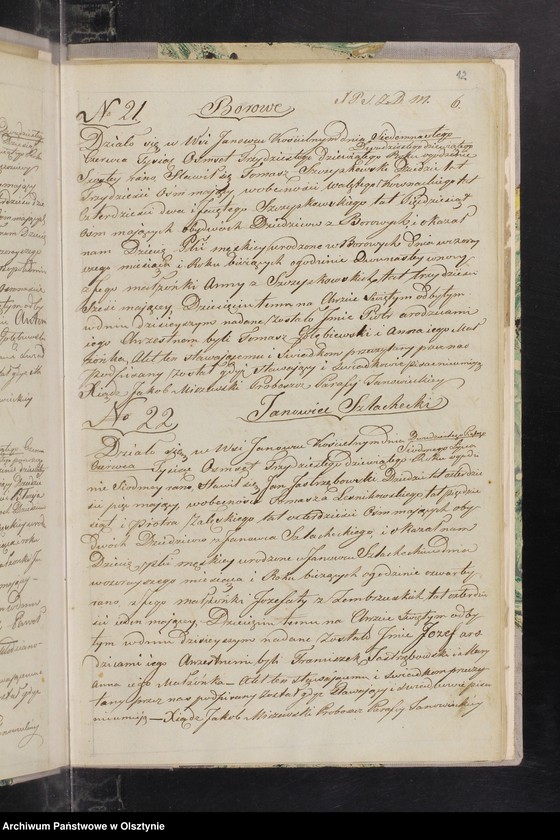 image.from.unit.number "Dupplikat Urodzenia Zaslubienia i Zeyscia parafii Janowieckiey z Roku 1839"